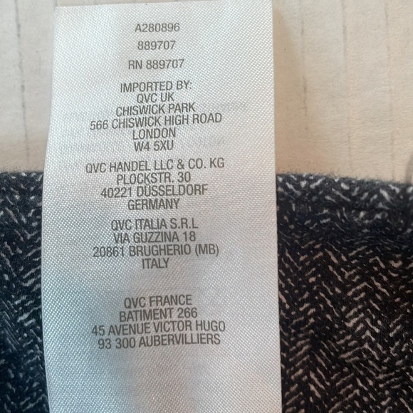 Women with Control by Renee Greenstein pants herringbone design size 2X black - Picture 9 of 12